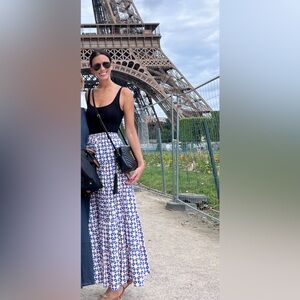 Flowy printed Zara maxi skirt